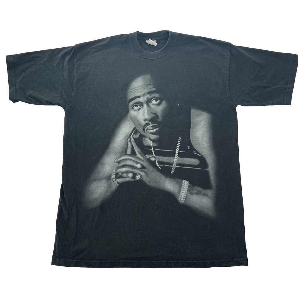 Tupac Shakur Shirt Pro Champ Mens 2XL Tall Heavy‎ Hip Hop Rap Tee Y2K